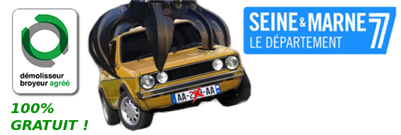 ENLEVEMENT D'EPAVES GRATUIT SEINE ET MARNE (77)